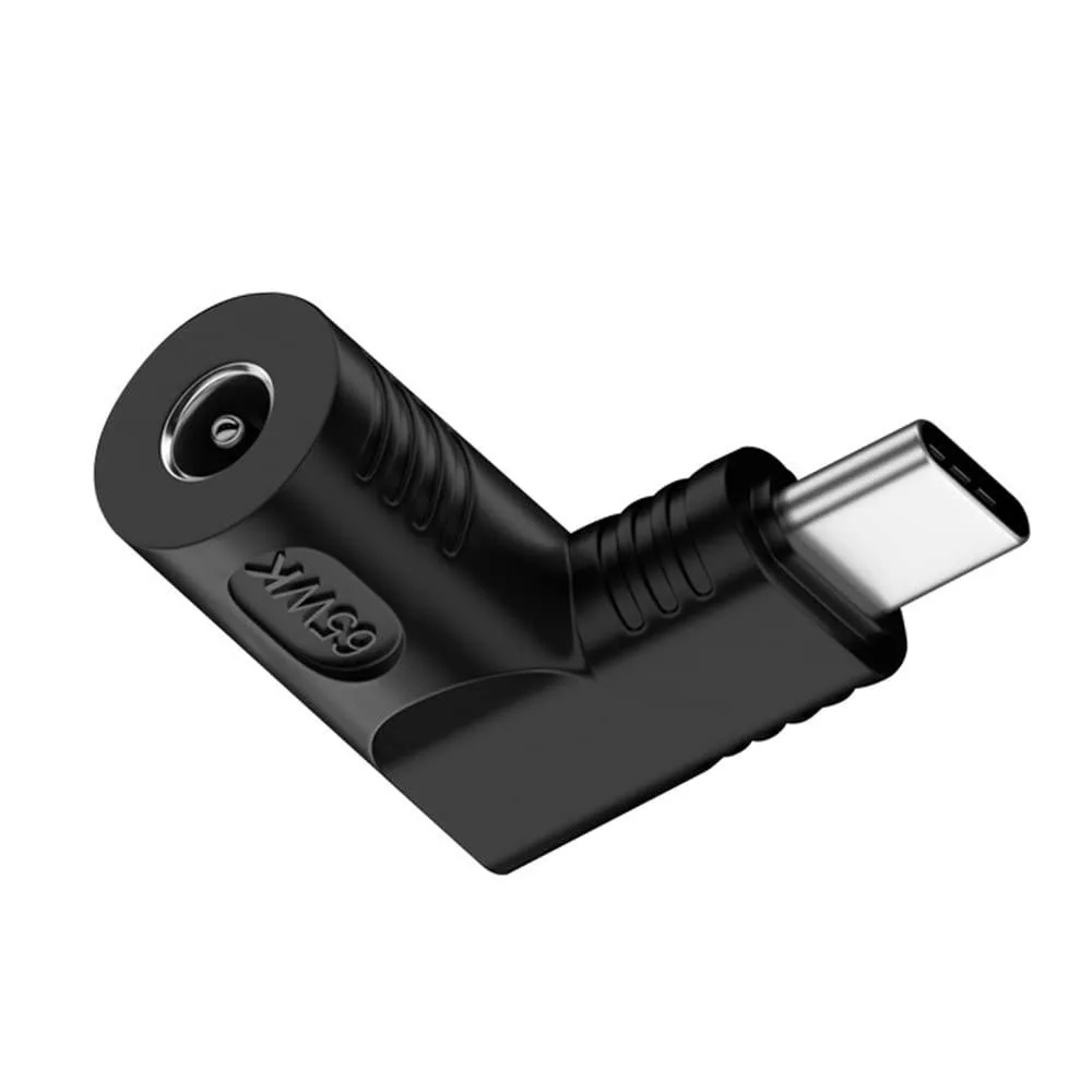 Fervit Fervit DC Jack 4.0x1.7mm to USB-C 90° 65W Power Adapter — product photo