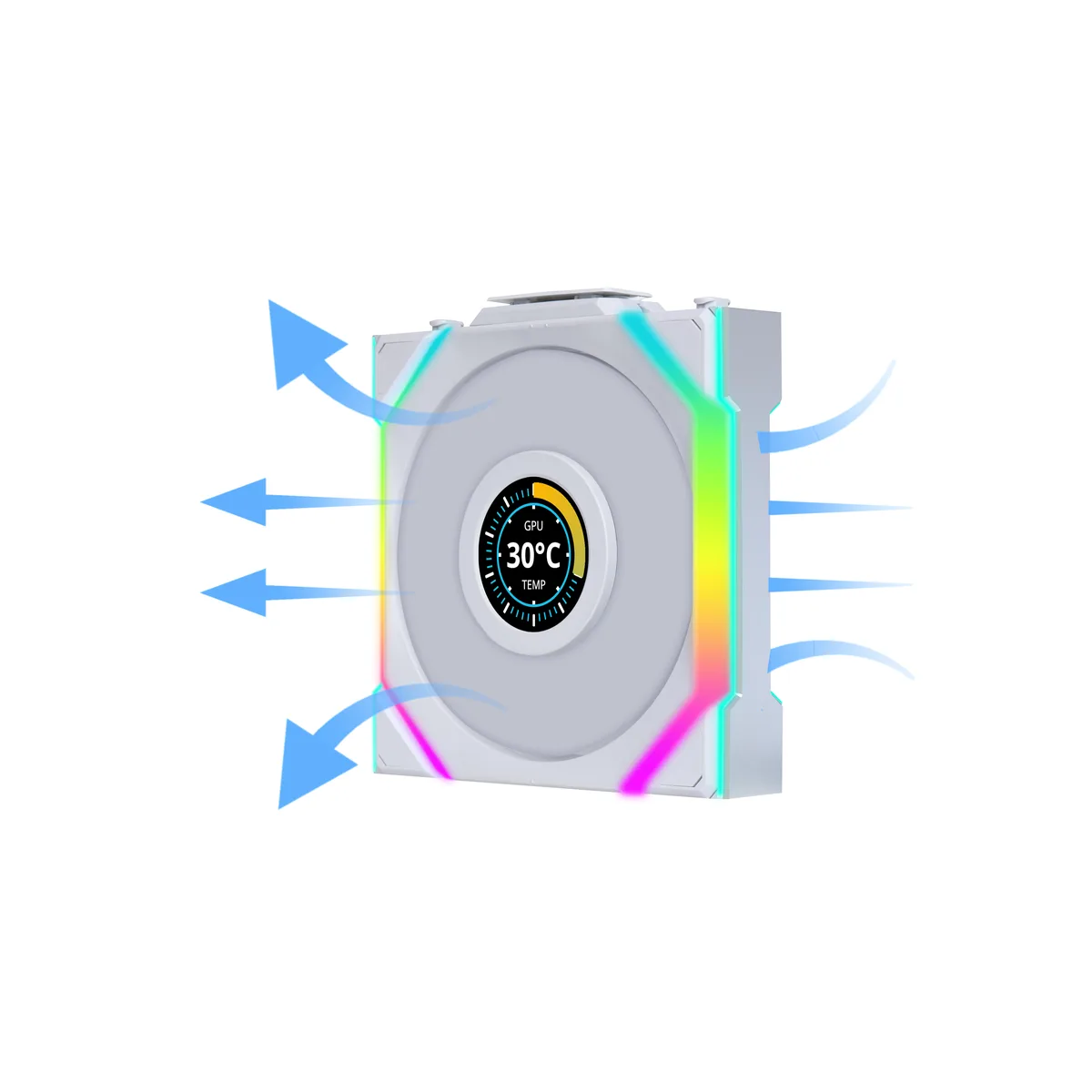 Lian Li Lian Li UNI Fan SL LCD Wireless 120mm ARGB case fan 12RSLLCD1W1W — product photo