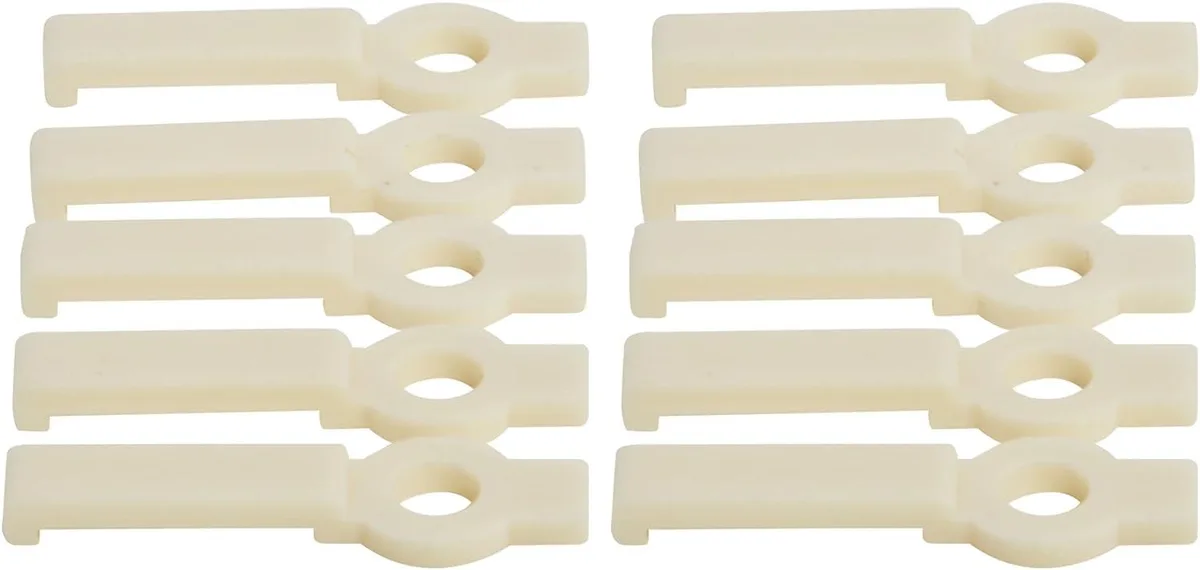 Clear plastic mounting clips for LED strips, 50 pack