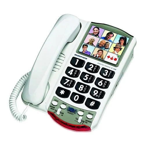 Clarity Clarity P300 amplified corded photo phone with 9 picture memory buttons — product photo