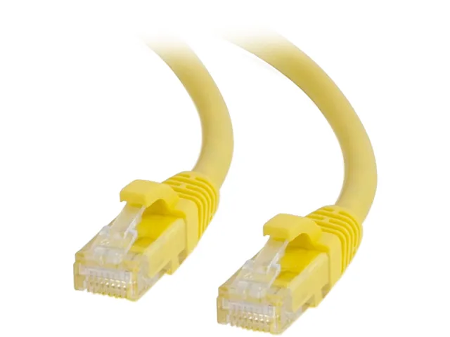 Cables To Go Cables To Go 50741 1 ft Cat6a Snagless UTP network ethernet cable Yellow — product photo