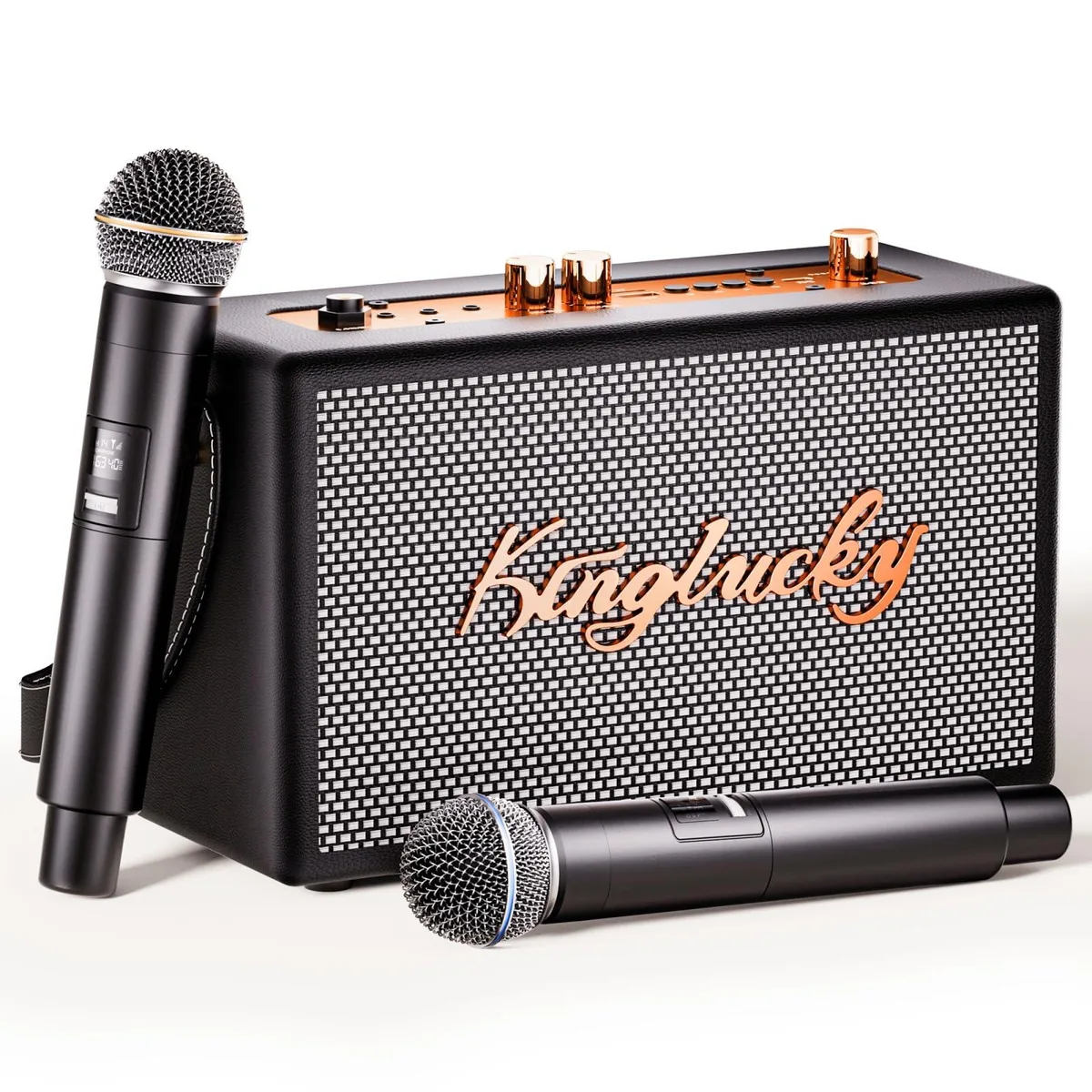  Kinglucky S16-2026-Upgrade Karaoke System with 2 Wireless Microphones, Bluetooth 5.4 — product photo