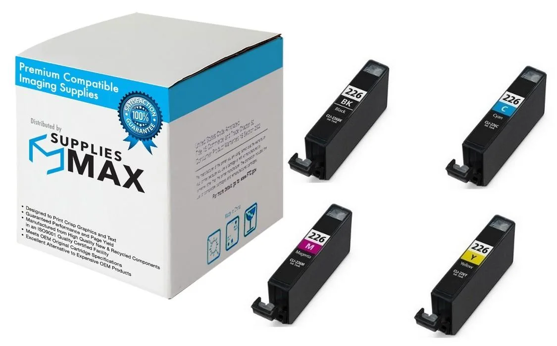 SuppliesMax SuppliesMax Inkjet Combo Pack (CLI-226 BK/C/M/Y) 4546B007 — product photo