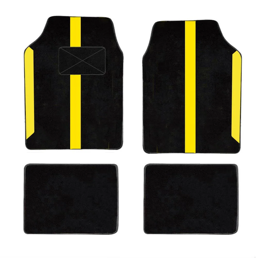 CJSolvesIt! CJSolvesIt! Yellow Floor Mats 4pcs 19.69x5.51in 1550g — product photo