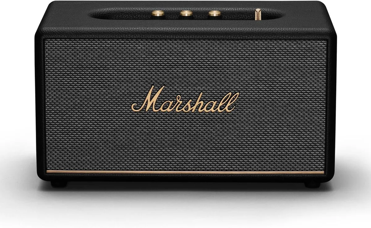 Marshall Stanmore III black rectangular speaker with textured finish
