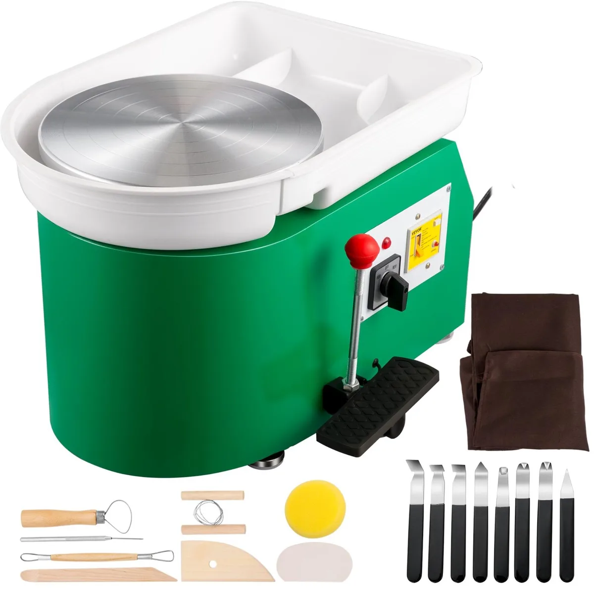 VEVOR VEVOR TYLPJ28-MC 28 cm pottery wheel 350 W 110 V 18-piece kit — product photo