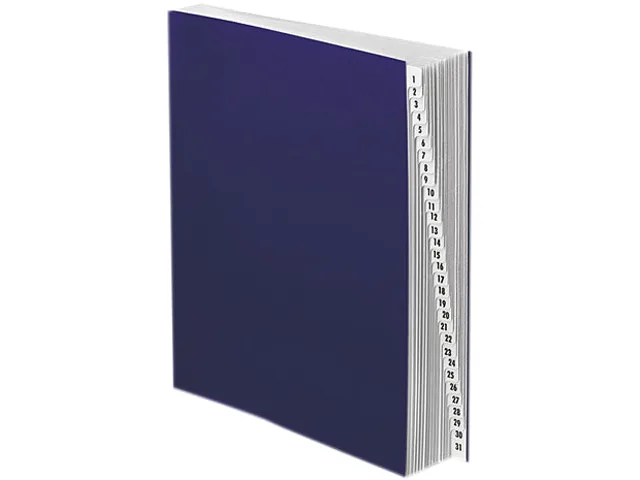 TOPS TOPS DDF4-OX Expanding File Folder 1-31 Letter 30 Dividers Navy Pressboard — product photo