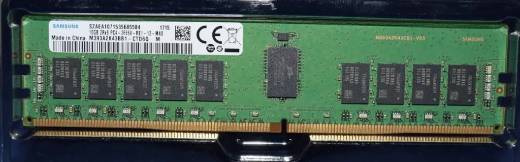 SAMSUNG SAMSUNG M393A2K43BB1-CTD 16GB DDR4 2666 2Rx8 RDIMM 1.2V 288-pin server RAM — product photo
