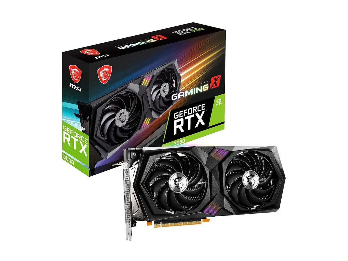 MSI MSI GeForce RTX 3060 Gaming X 12G graphics card — product photo