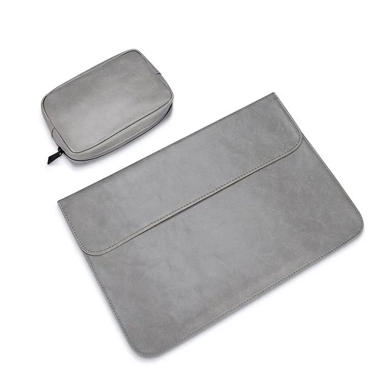 allentian allentian PU01S PU Leather Laptop Inner Bag 15.4 inch Grey — product photo