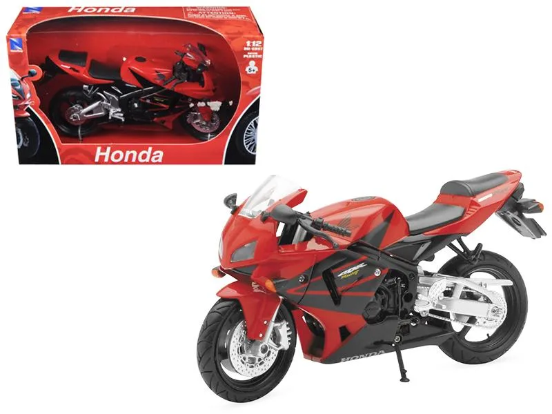 New Ray Toys New Ray Toys 2006 Honda CBR600R Red 1/12 Diecast Motorcycle hobby collectible — product photo
