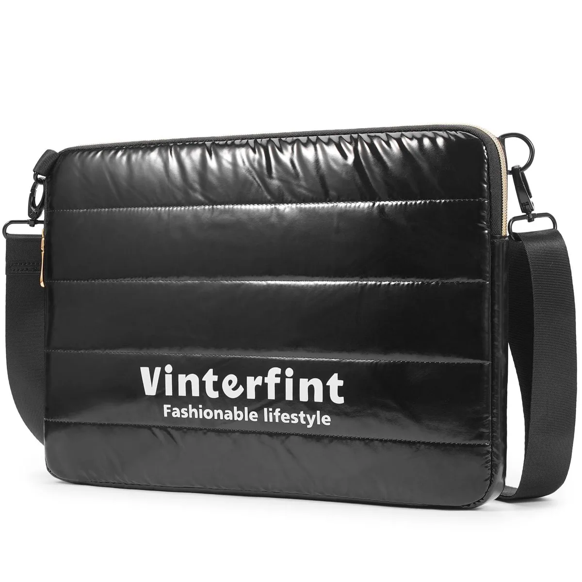 Grey messenger-style laptop bag with removable handle and adjustable crossbody strap, shown flat with zippered front pocket visible