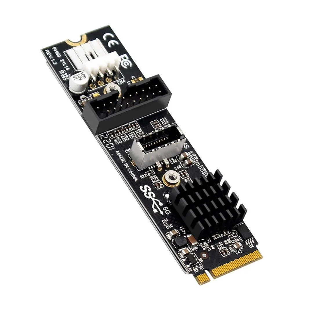 BUCIER BUCIER NVME USB 3.0 20Pin to USB 3.1 Type-E Adapter — product photo