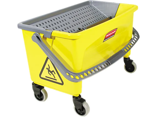 Rubbermaid Commercial Rubbermaid Commercial Q90088 HYGEN Press Wring Bucket cleaning 43.00 qt Yellow — product photo