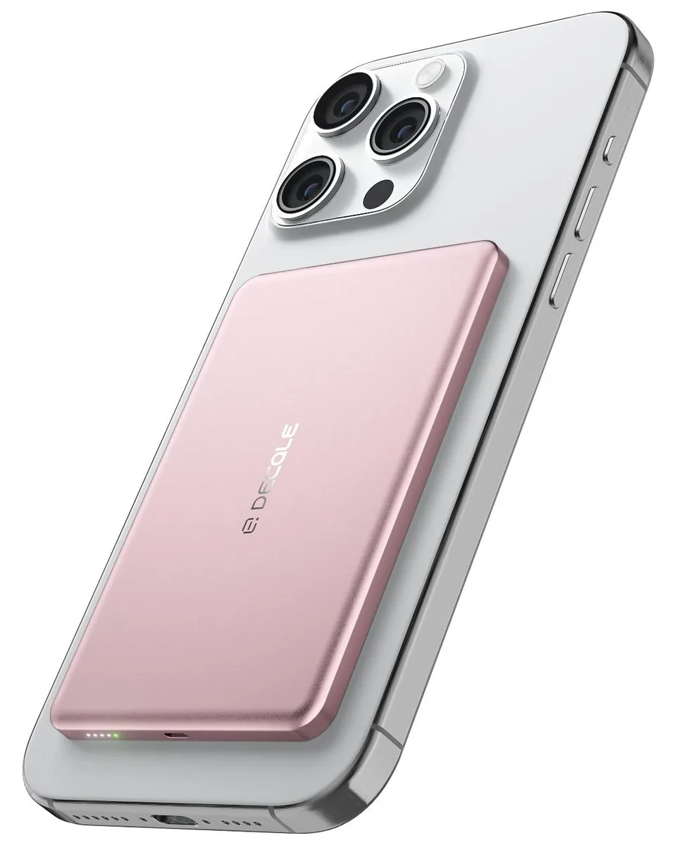 decqle DQP5 power bank 5000mAh pink — product photo