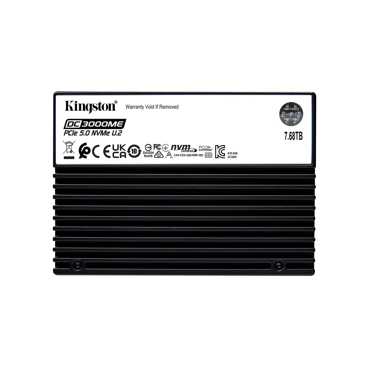 Kingston Technology Corp. Kingston Technology Corp. SEDC3000ME/7T6 7.68TB enterprise SSD — product photo