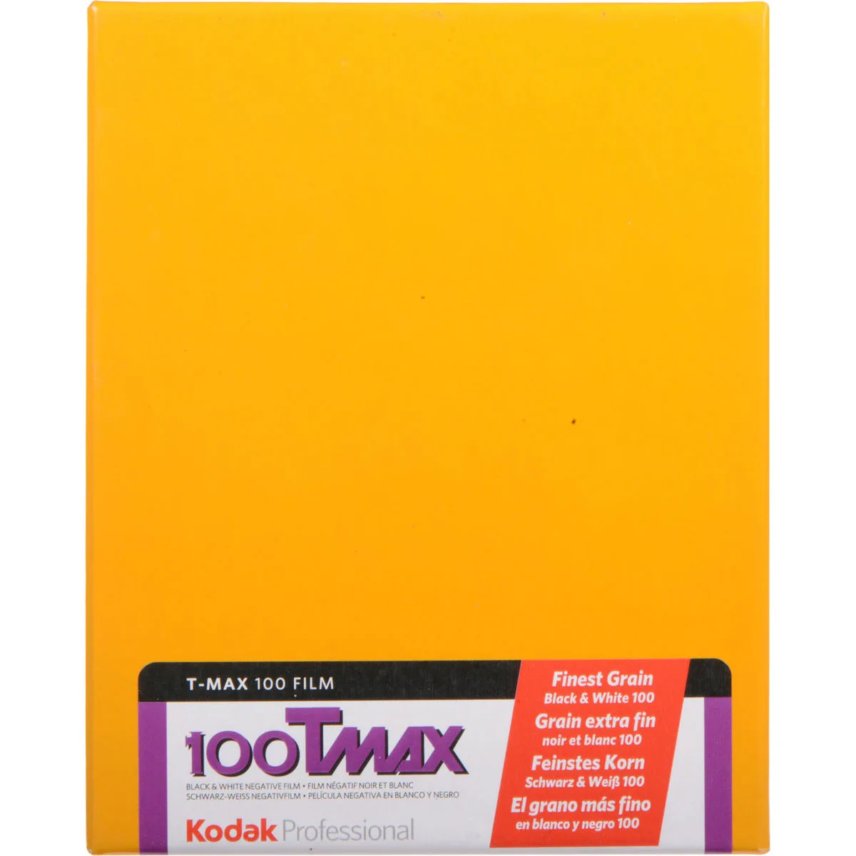 Kodak Kodak T-Max 100 100TMX ISO 100 4x5 10 Sheets — product photo