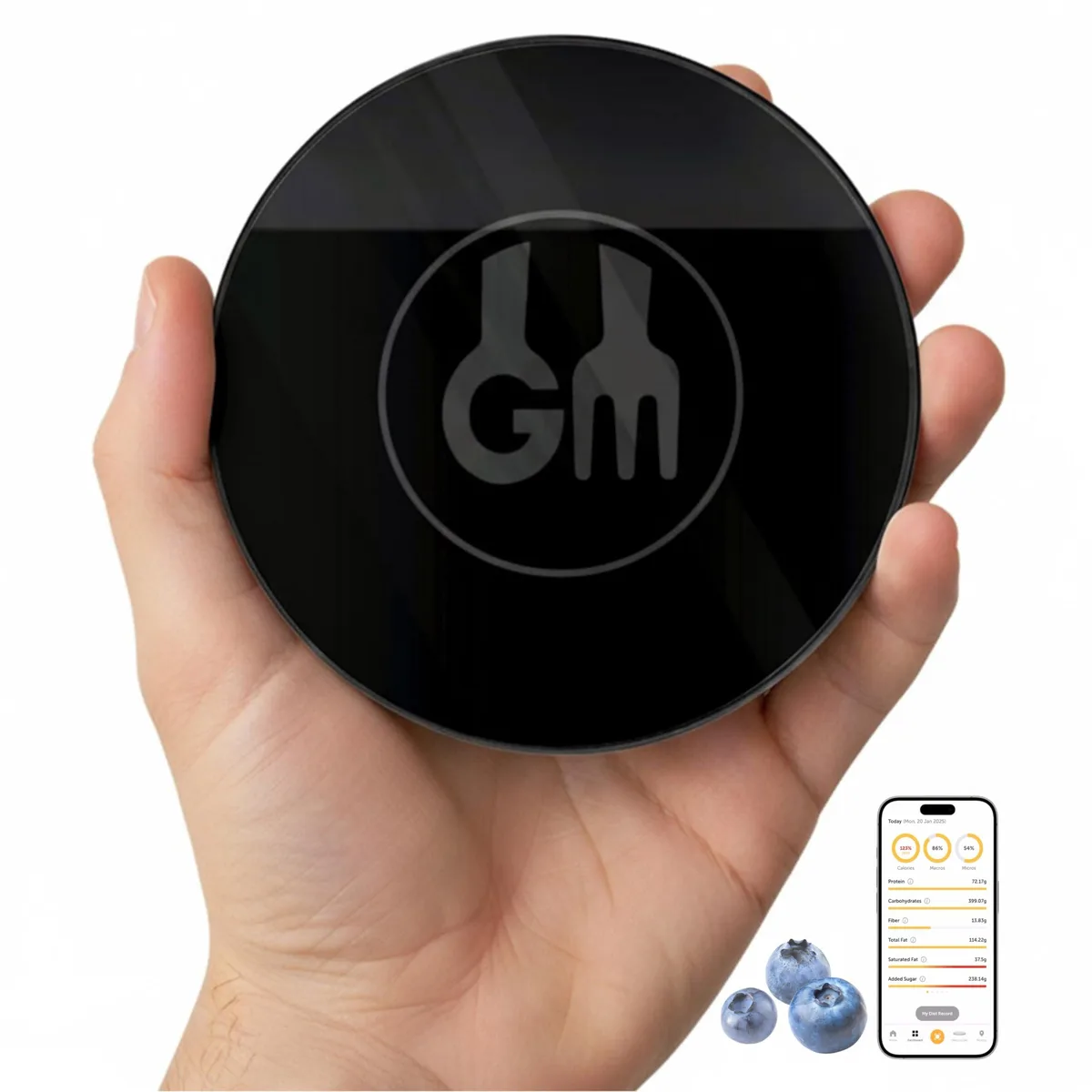 Compact pocket scale with smooth finish no display visible