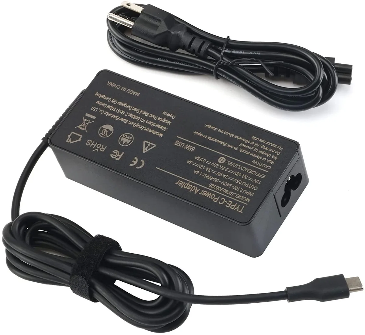 myVolts myVolts 65W USB-C AC Adapter ADLX65YDC2A for Lenovo ThinkPad — product photo