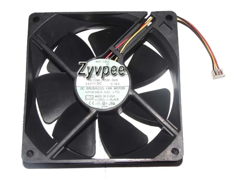 Zyvpee Zyvpee 3610ML-05W-B49 90x25mm 24V 0.16A 3-Pin Ball Bearing Case Fan — product photo