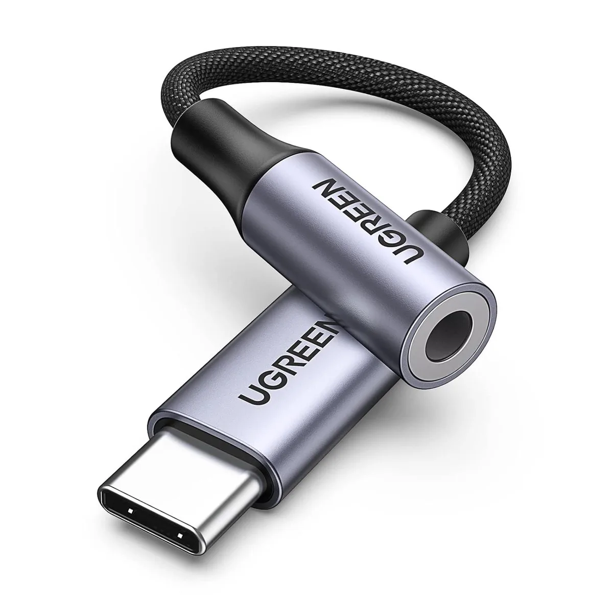 Enfain Enfain USB-C to 3.5 mm Audio Adapter 24-bit/96 kHz Grey — product photo