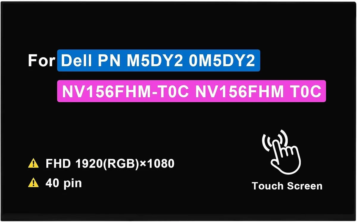 NUOLAISUN NUOLAISUN NV156FHM-T0C 15.6" FHD 1920x1080 60Hz 40-pin Touch Screen — product photo