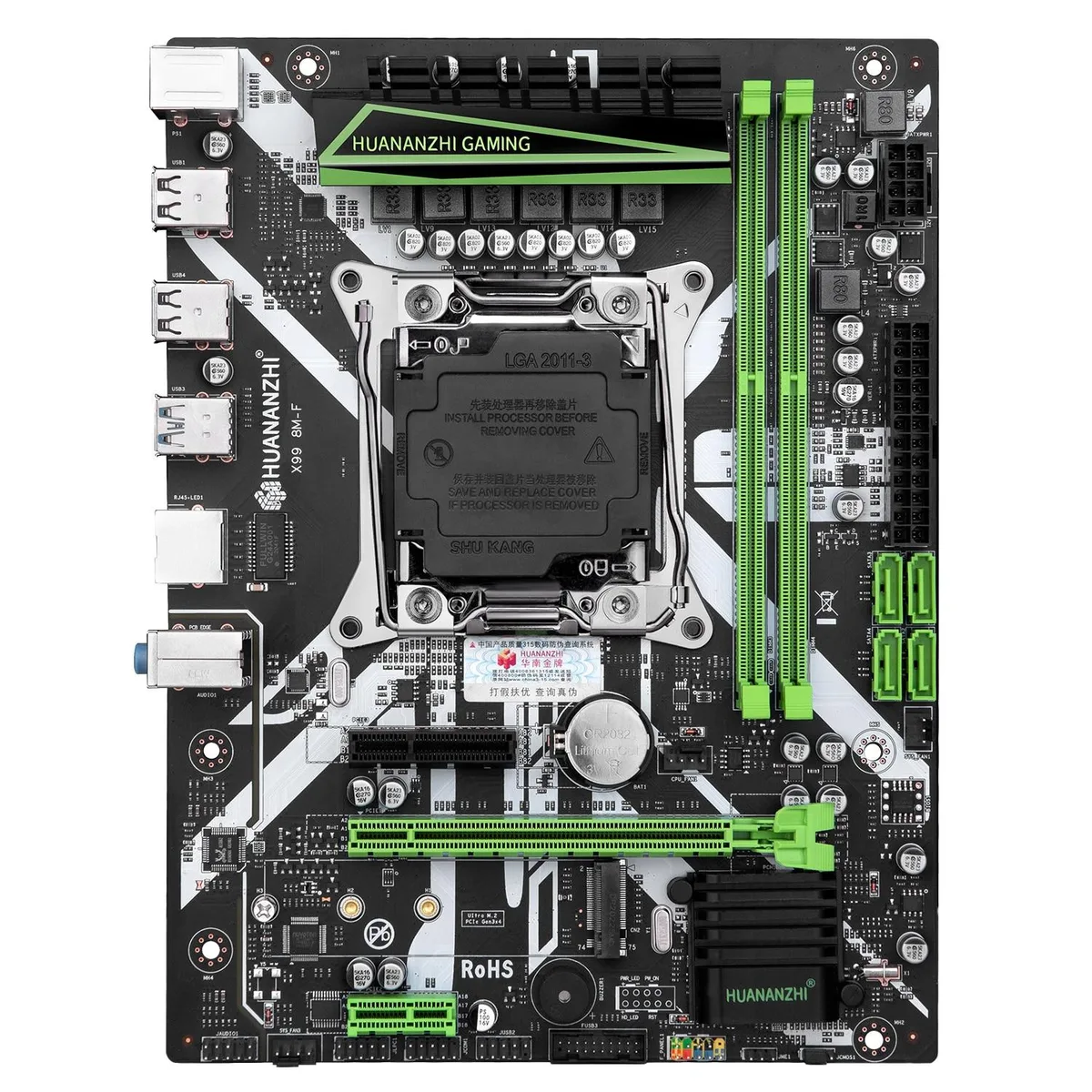 YINGHUA YINGHUA X99-8M-F server motherboard — product photo