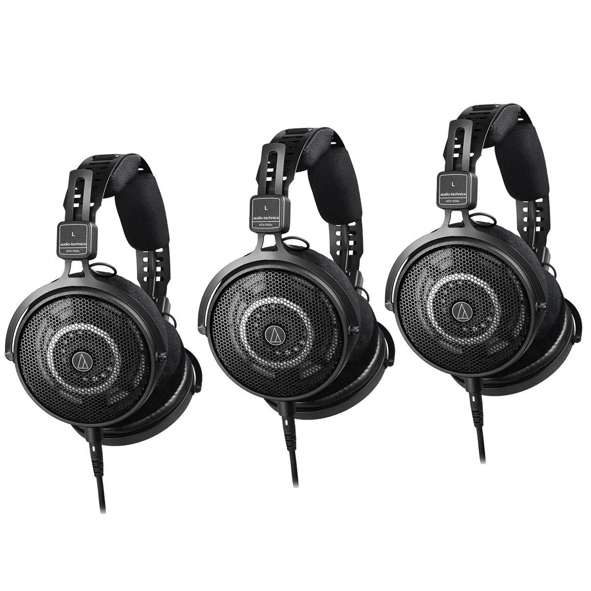 Audio-Technica Audio-Technica ATH-R50x Open-Back Reference Headphones Black 3-Pack — product photo