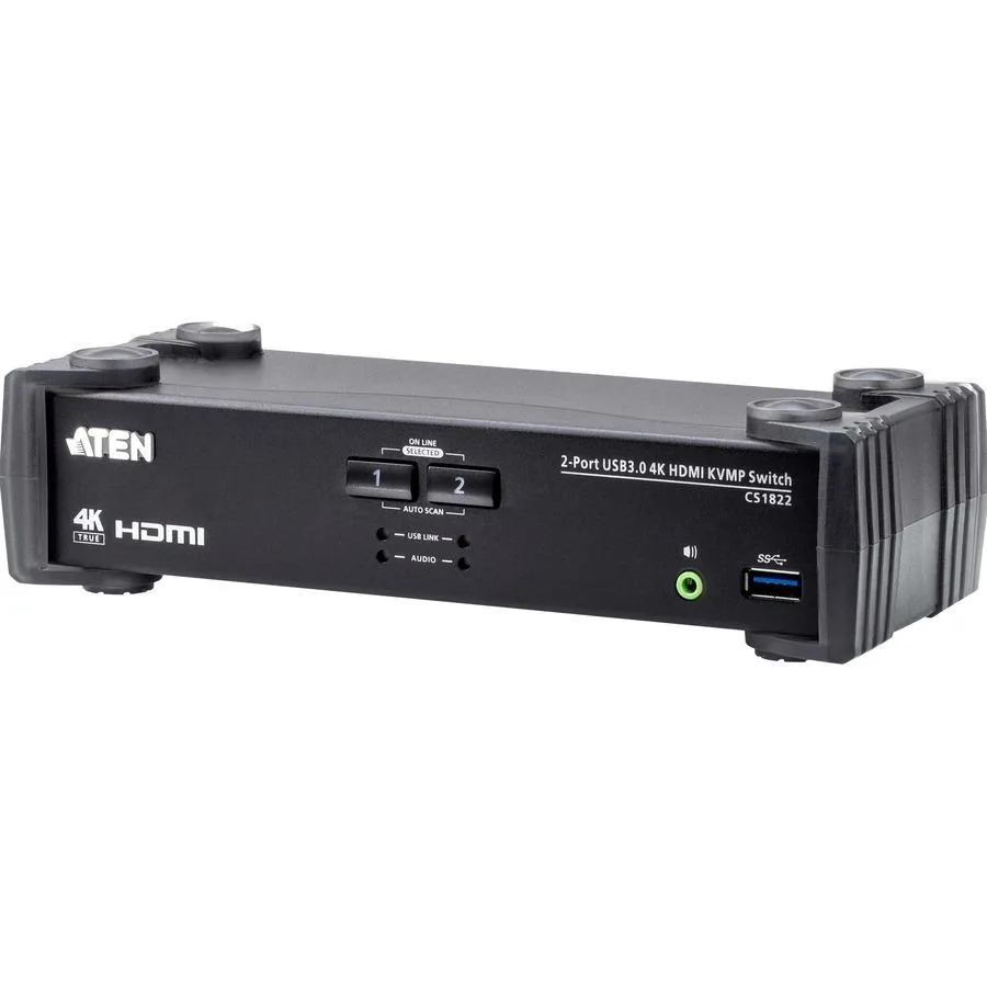 ATEN TECHNOLOGIES ATEN TECHNOLOGIES CS1822 2-Port USB 3.0 4K HDMI KVMP Switch — product photo