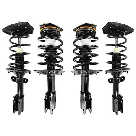Unity complete strut assembly kit four units silver steel finish