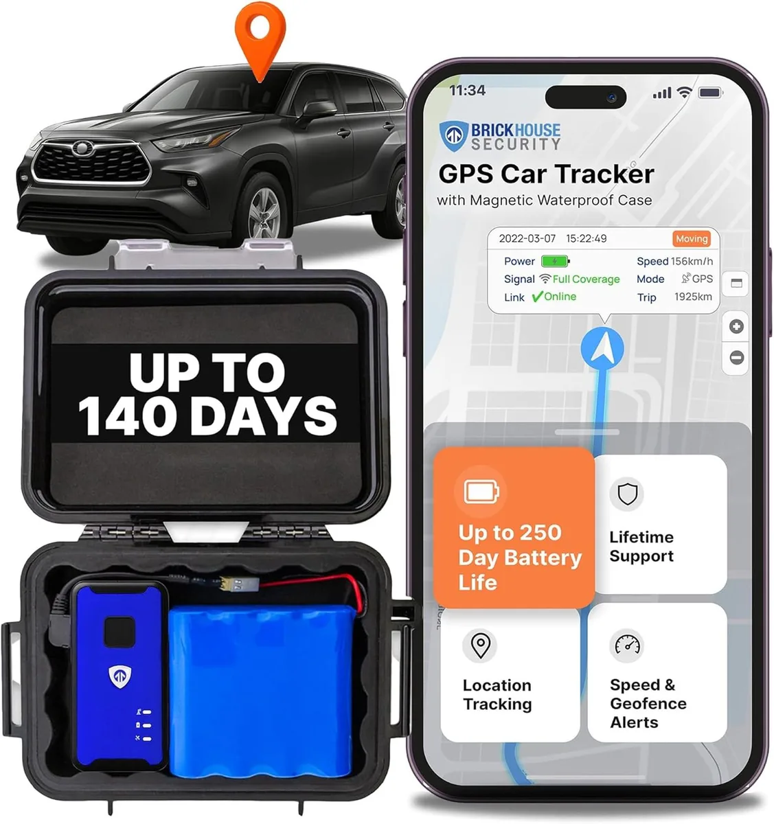  Garmin Spark Nano 7.0 GPS accessory 140-day extended battery magnetic case — product photo