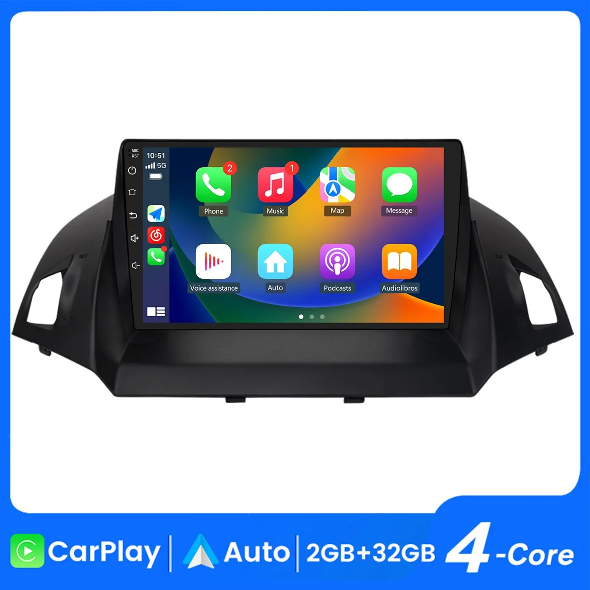 litillbuly litillbuly 9" Android 13 2/32GB Car Radio Ford Kuga Escape 2013-2016 — product photo