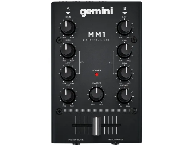 Gemini Gemini MM1 2-Channel Analog DJ Mixer — product photo