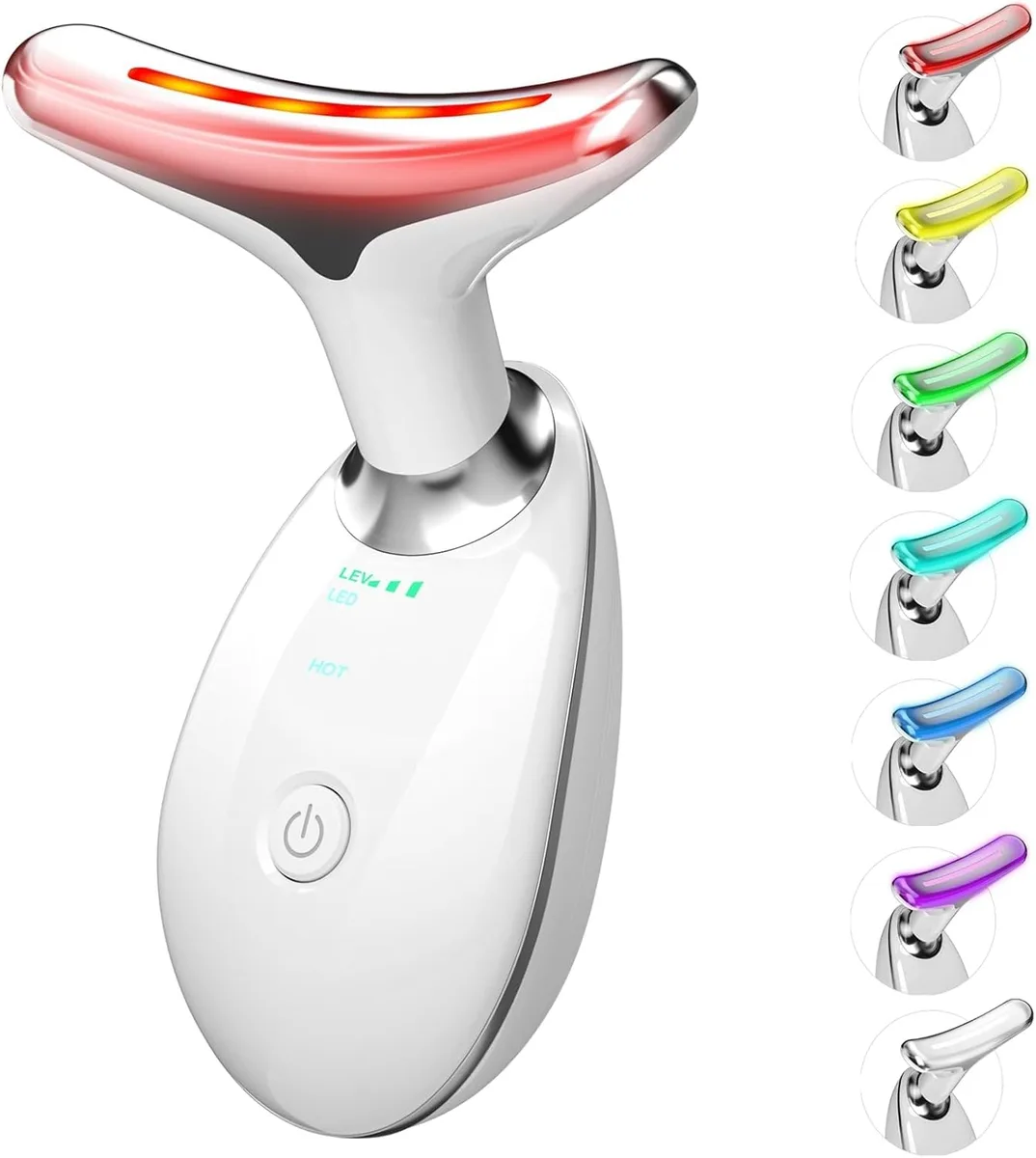 KEHIPI KEHIPI 7 in 1 Face Massager White-sliver — product photo
