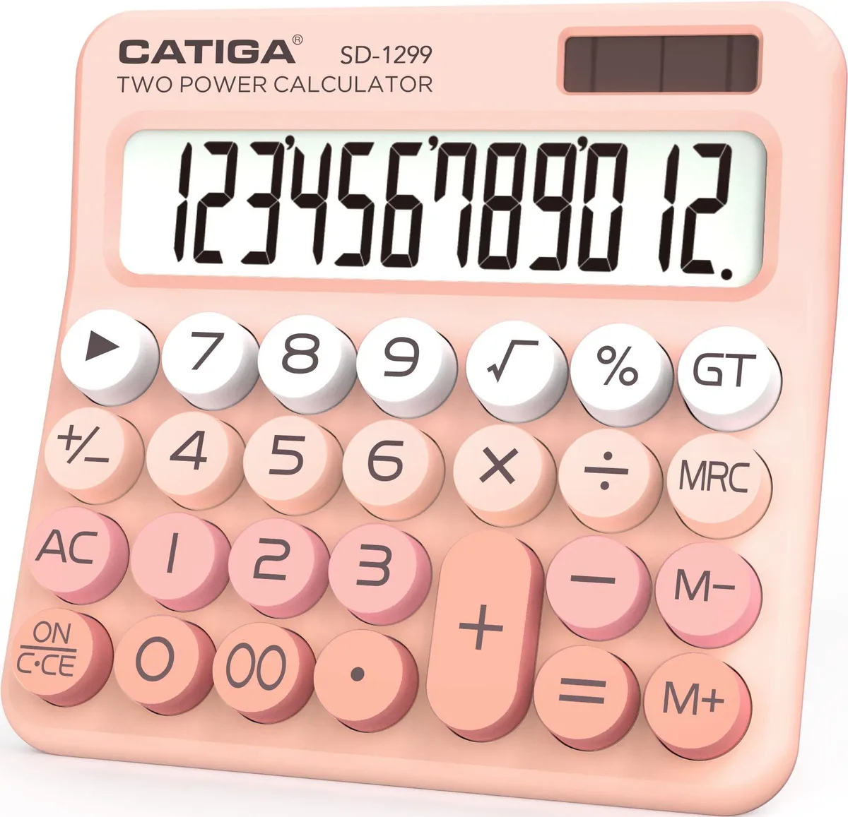 Mechanical Switch Calculator SD-1299 12-Digit Dual Power — product photo