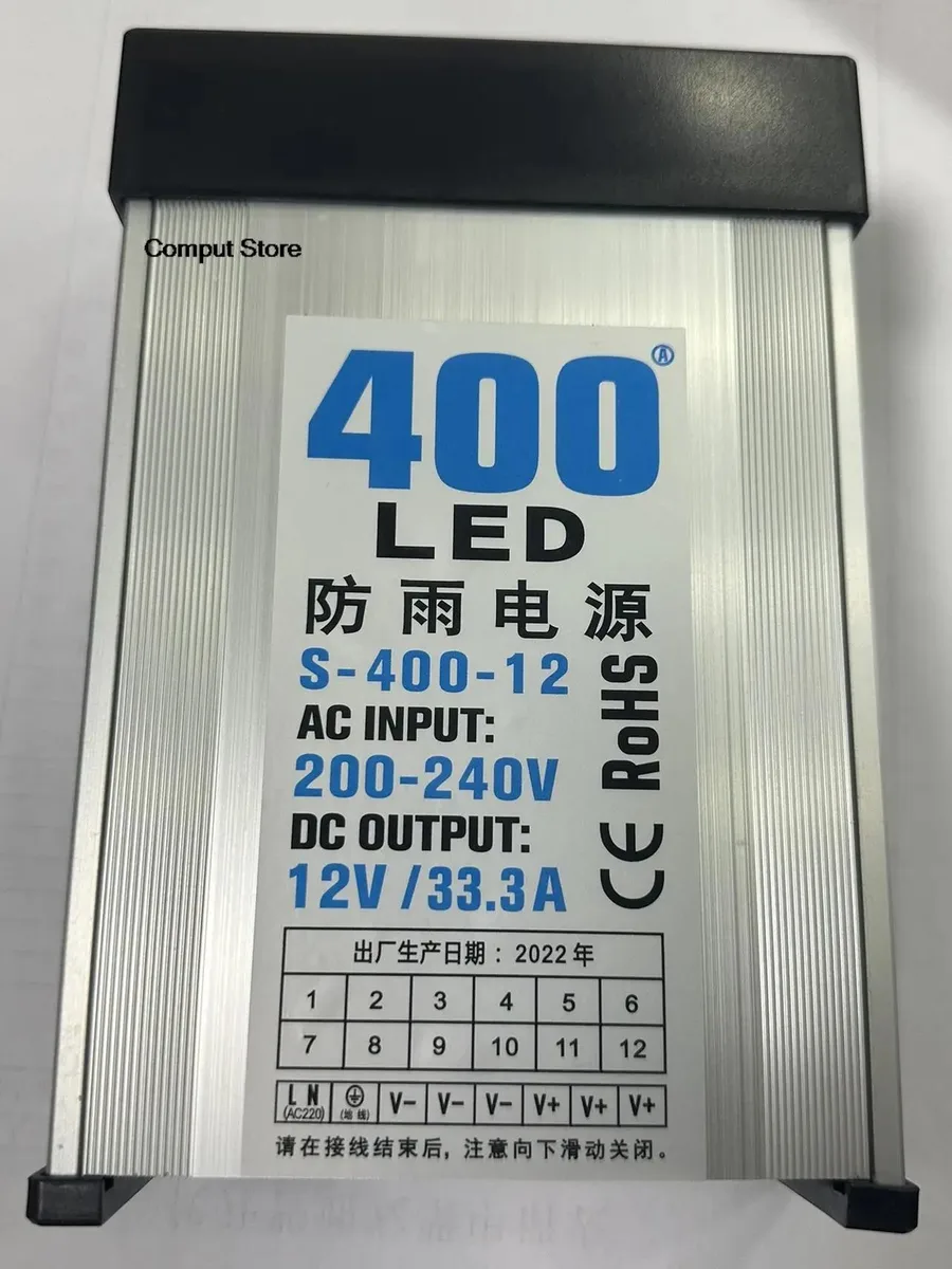 KHACHIMO KHACHIMO 12V 400W Rainproof Power Supply 33.3A — product photo