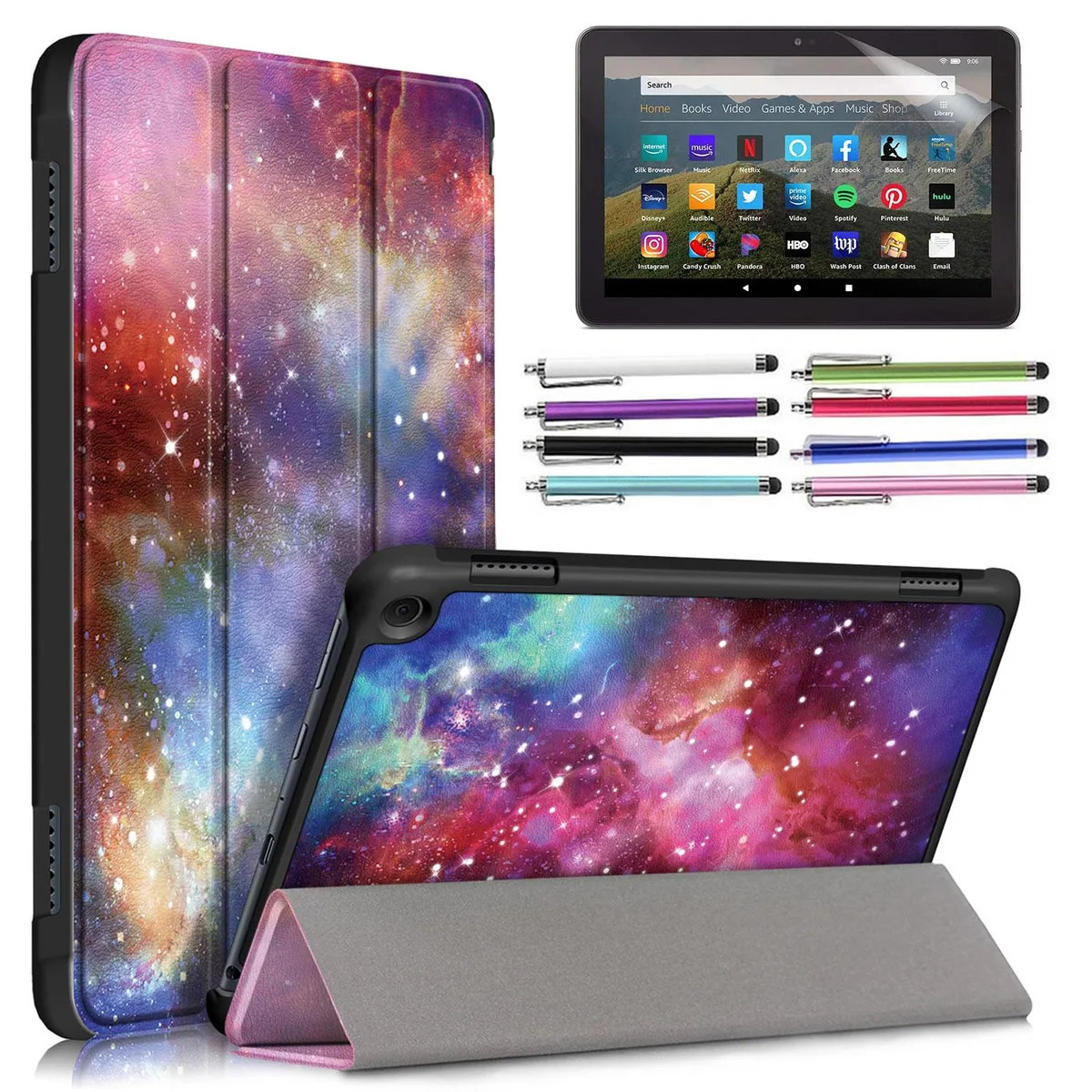 anicestore anicestore Galaxy hard-shell case for Fire HD 8 10th 12th Gen 2020 2022 — product photo