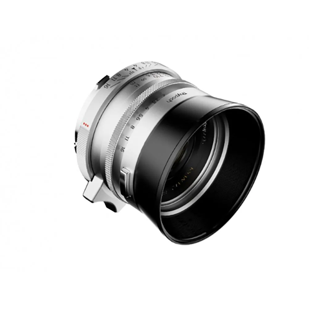DZOFILM DZOFILM Thypoch Ksana 35mm f/2 ASPH Leica M Silver Chrome camera lens — product photo