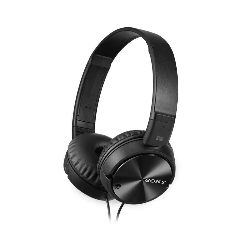 Sony MDR-ZX110NC Noise Canceling Headphones, Black, Wired — product photo