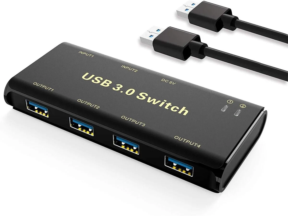 FOCUSTEC FOCUSTEC 4 Port USB 3.0 KVM Switch 2 PC — product photo