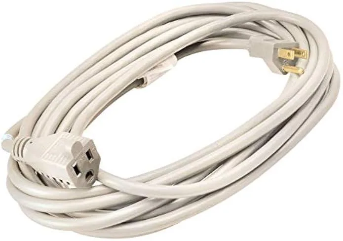 TAURKENAM TAURKENAM 20 ft 16 Gauge 125 V White Power Adapter — product photo