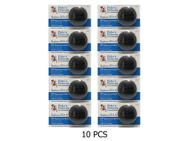 DUSLAN DUSLAN RFA-67 6 V lithium standard battery 10-pack — product photo