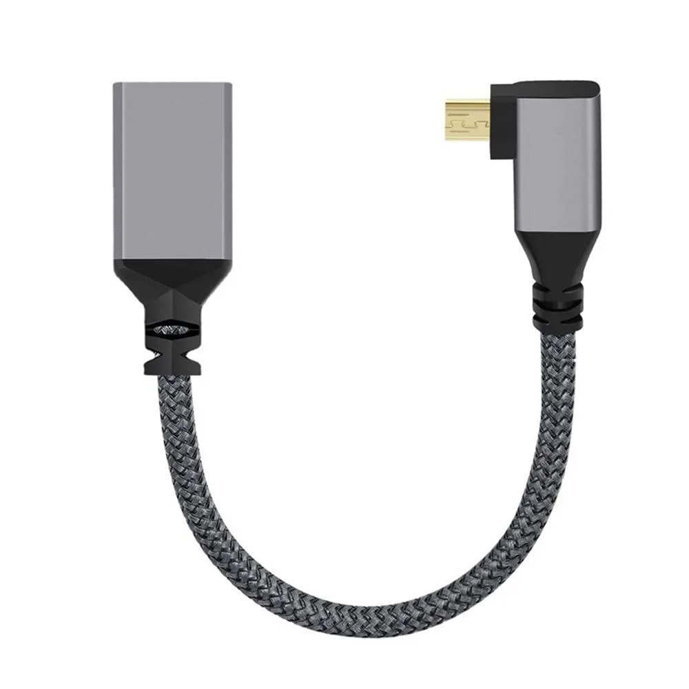 Fervit Fervit Micro HDMI 1.4 Male to HDMI Female 90 Degree Extension Cable — product photo