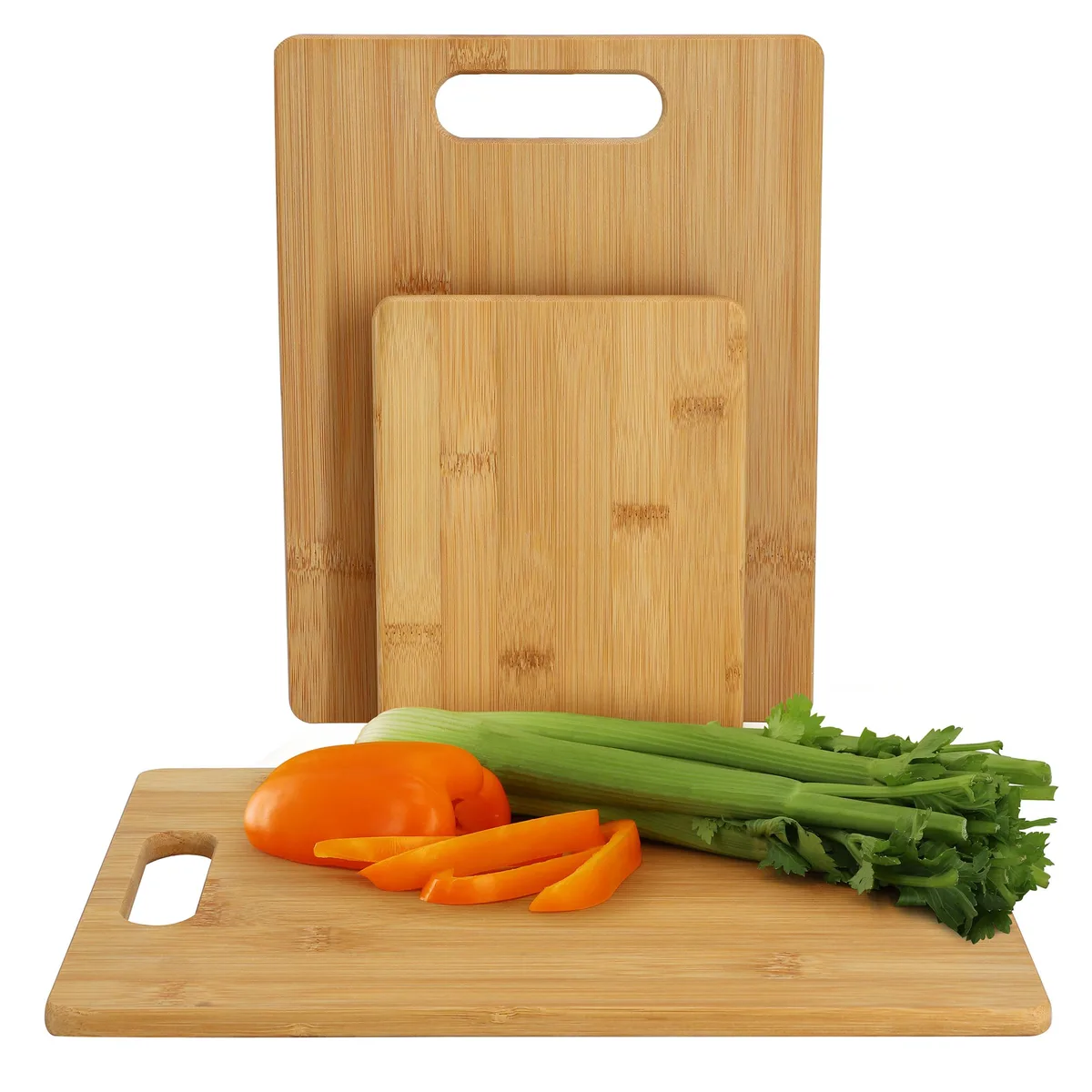 MegaChef MegaChef 3 Piece Bamboo Cutting Board Set 11 13 Inch — product photo