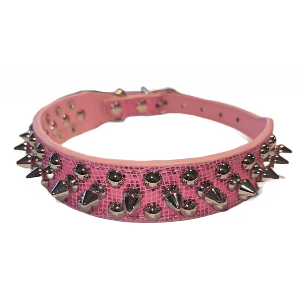 The Perfect Part The Perfect Part Spiked Studded Leather Dog Collar Large — product photo