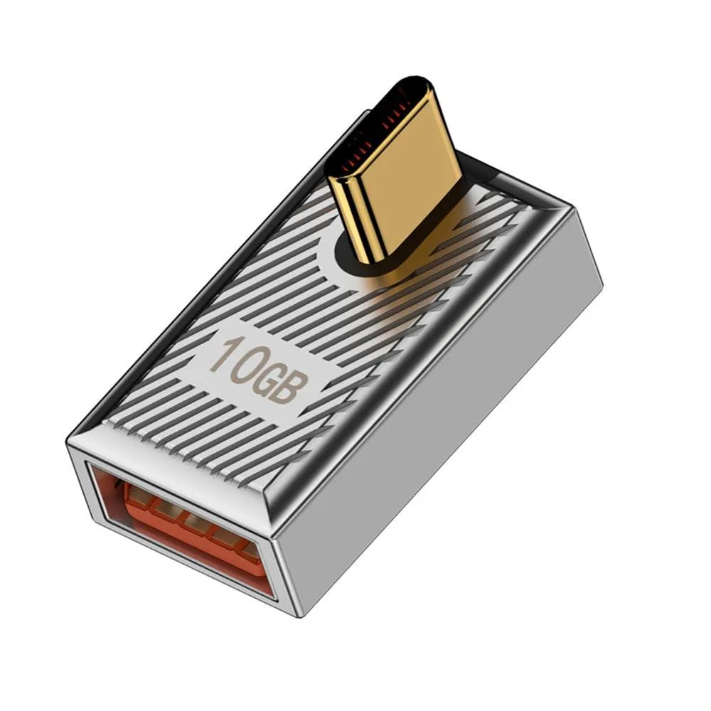 Fervit Fervit USB 3.1 Type C to USB 3.0 A OTG Adapter 10Gbps 120W 90° Mecha Cyberpunk — product photo