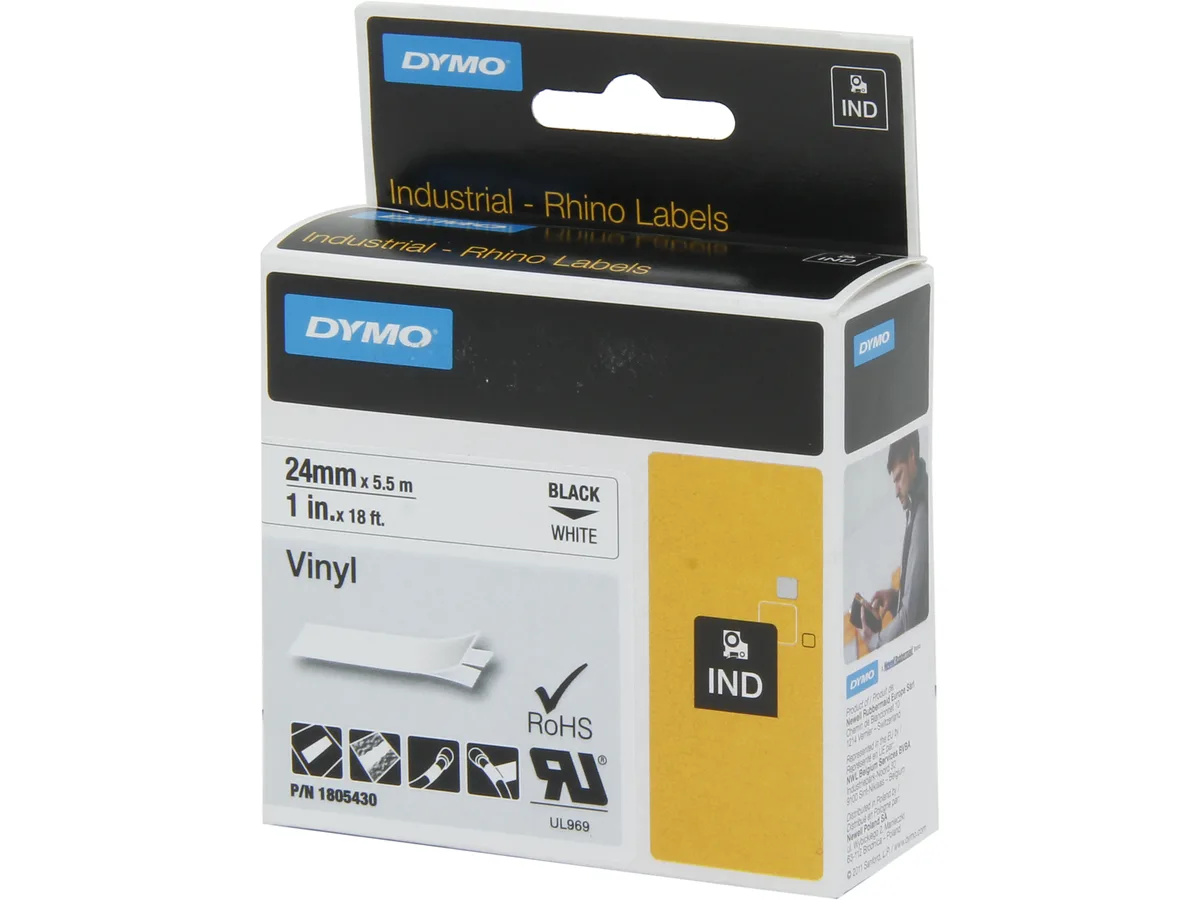 DYMO DYMO 1805430 POS accessory 1" vinyl labels 18 ft — product photo