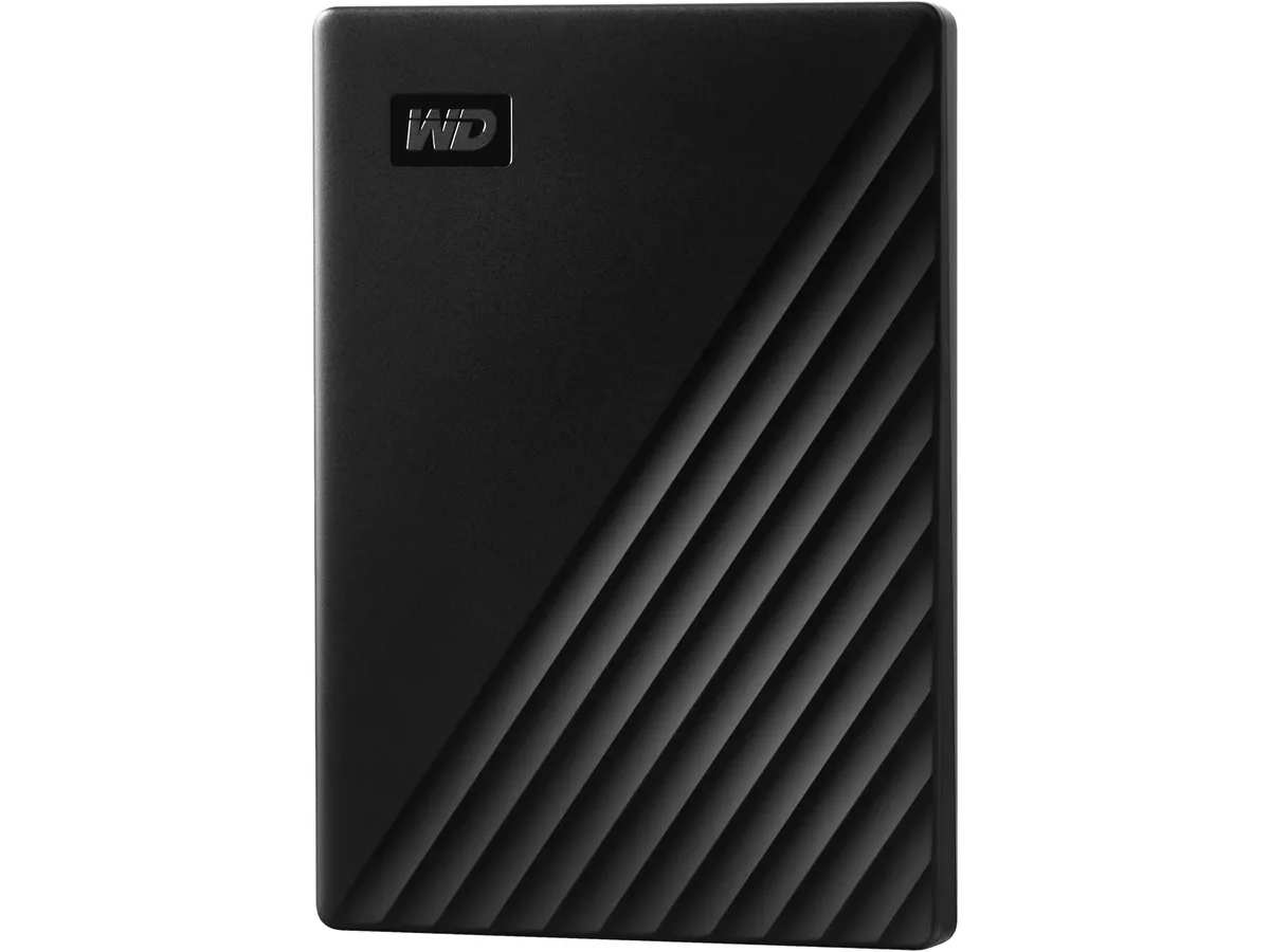 Western Digital Western Digital My Passport 1TB portable hard drive USB 3.2 Gen 1 Black WDBYVG0010BBK-WESN — product photo