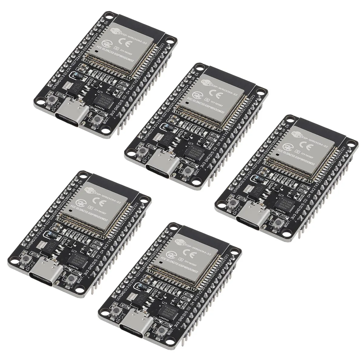 KEHIPI KEHIPI 5PCS ESP32 ESP-WROOM-32 CP2102 Type-C 30pin Development Board — product photo