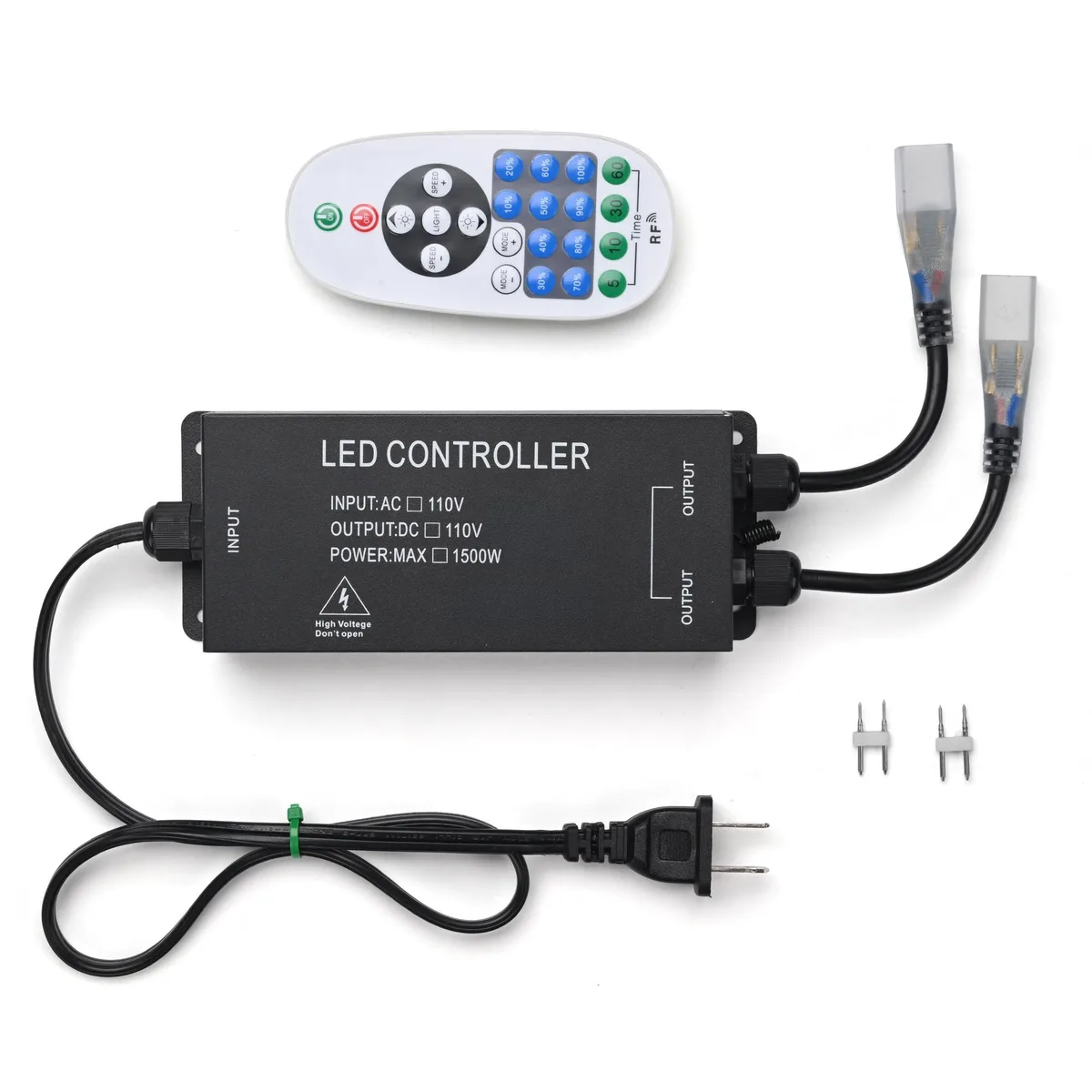Yescom USA, Inc. Yescom USA, Inc. 11DSL001-CTRL2W-01 1-to-2 Receiver Remote Control Flush Mount — product photo
